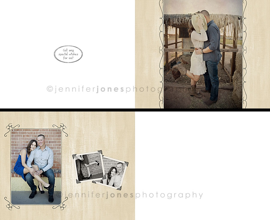 custom wedding guest book (Jennifer Jones Photography)
