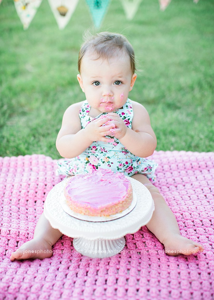 Sienna's Cake Smash Session Arizona Family Photographer